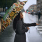 Queen Nzinga Umbrella Mbandi Traditional Regal Portrait Empowerment Quote African Female Leadership - African Pride