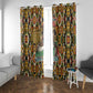 Queen Nzinga Window Curtain Mbandi Traditional Regal Portrait Empowerment Quote African Female Leadership - African Pride