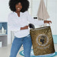Queen Nzinga Laundry Basket Cowrie Crown Silhouette Royal Power - African Pride