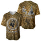 Queen Nzinga Baseball Jersey Cowrie Crown Silhouette Royal Power - African Pride