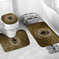 Queen Nzinga Bathroom Set Cowrie Crown Silhouette Royal Power - African Pride