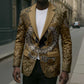 Queen Nzinga Blazer Cowrie Crown Silhouette Royal Power - African Pride