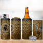 Queen Nzinga 4 in 1 Can Cooler Tumbler Cowrie Crown Silhouette Royal Power - African Pride