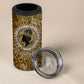 Queen Nzinga 4 in 1 Can Cooler Tumbler Cowrie Crown Silhouette Royal Power - African Pride