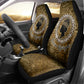 Queen Nzinga Car Seat Cover Cowrie Crown Silhouette Royal Power - African Pride