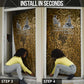 Queen Nzinga Door Cover Cowrie Crown Silhouette Royal Power - African Pride