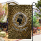 Queen Nzinga Garden Flag Cowrie Crown Silhouette Royal Power - African Pride