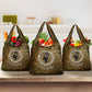 Queen Nzinga Grocery Bag Cowrie Crown Silhouette Royal Power - African Pride