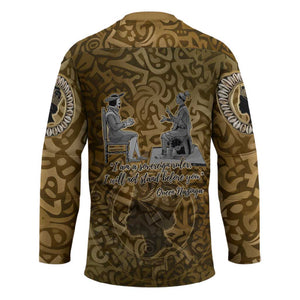 Queen Nzinga Hockey Jersey Cowrie Crown Silhouette Royal Power - African Pride