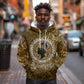 Queen Nzinga Hoodie Cowrie Crown Silhouette Royal Power - African Pride