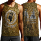 Queen Nzinga Men Tank Top Cowrie Crown Silhouette Royal Power - African Pride