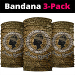 Queen Nzinga Neck Gaiter Cowrie Crown Silhouette Royal Power - African Pride