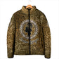 Queen Nzinga Padded Jacket Cowrie Crown Silhouette Royal Power - African Pride