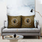 Queen Nzinga Pillow Cover Cowrie Crown Silhouette Royal Power - African Pride