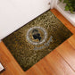 Queen Nzinga Rubber Doormat Cowrie Crown Silhouette Royal Power - African Pride