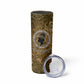 Queen Nzinga Skinny Tumbler Cowrie Crown Silhouette Royal Power - African Pride