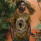 Queen Nzinga T shirt Cowrie Crown Silhouette Royal Power - African Pride