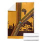 South Africa Flag Blanket Tribal Africa Heritage - Wildlife Silhouettes in Earthy