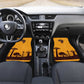 South Africa Flag Car Mats Tribal Africa Heritage - Wildlife Silhouettes in Earthy