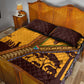 South Africa Flag Quilt Bed Set Tribal Africa Heritage - Wildlife Silhouettes in Earthy
