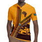 South Africa Flag Rugby Jersey Tribal Africa Heritage - Wildlife Silhouettes in Earthy