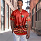 Wildlife South Africa Baseball Jersey Tribal Pattern National Flag Safari Silhouettes