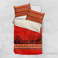 Wildlife South Africa Bedding Set Tribal Pattern National Flag Safari Silhouettes