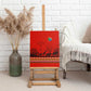 Wildlife South Africa Canvas Wall Art Tribal Pattern National Flag Safari Silhouettes