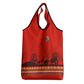 Wildlife South Africa Grocery Bag Tribal Pattern National Flag Safari Silhouettes