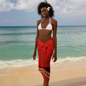 Wildlife South Africa Sarong Tribal Pattern National Flag Safari Silhouettes