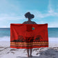 Wildlife South Africa Sarong Tribal Pattern National Flag Safari Silhouettes