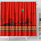 Wildlife South Africa Shower Curtain Tribal Pattern National Flag Safari Silhouettes