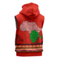 Wildlife South Africa Sleeveless Hoodie Tribal Pattern National Flag Safari Silhouettes - African Pride