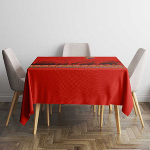 Wildlife South Africa Tablecloth Tribal Pattern National Flag Safari Silhouettes