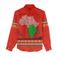 Wildlife South Africa Women Casual Shirt Tribal Pattern National Flag Safari Silhouettes