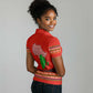 Wildlife South Africa Women Polo Shirt Tribal Pattern National Flag Safari Silhouettes