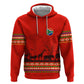 Wildlife South Africa Zip Hoodie Tribal Pattern National Flag Safari Silhouettes