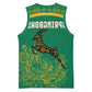 South Africa Springboks Basketball Jersey with Tribal Antelope Design and Floral Accents - African Pride