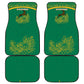 South Africa Springboks Car Mats with Tribal Antelope Design and Floral Accents
