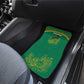 South Africa Springboks Car Mats with Tribal Antelope Design and Floral Accents