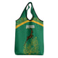 South Africa Springboks Grocery Bag with Tribal Antelope Design and Floral Accents