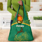 South Africa Springboks Grocery Bag with Tribal Antelope Design and Floral Accents