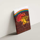 African Sunset Canvas Wall Art Tribal Pattern Continent Silhouette - Rainbow Arc Safari Scene