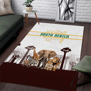 South Africa Wildlife Pride Area Rug Big Five Animals