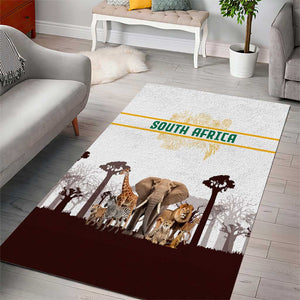 South Africa Wildlife Pride Area Rug Big Five Animals