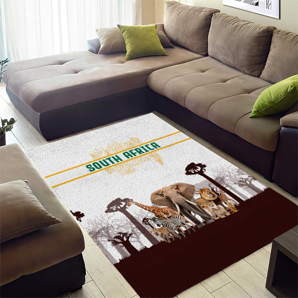South Africa Wildlife Pride Area Rug Big Five Animals