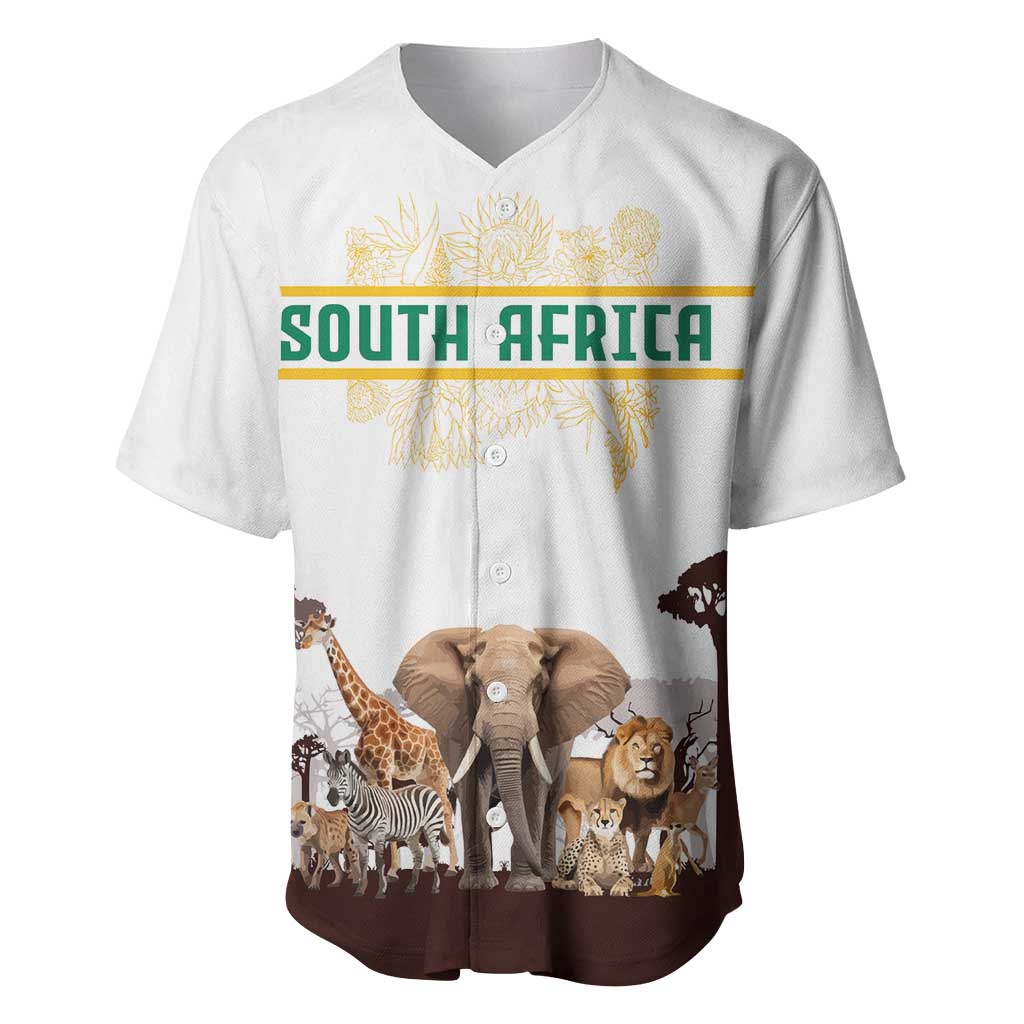 South Africa Wildlife Pride Baseball Jersey Big Five Animals