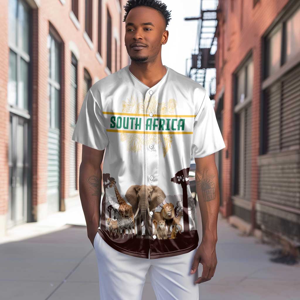 South Africa Wildlife Pride Baseball Jersey Big Five Animals
