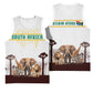South Africa Wildlife Pride Basketball Jersey Big Five Animals - African Pride