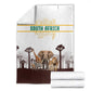 South Africa Wildlife Pride Blanket Big Five Animals